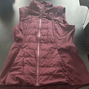 Lululemon Athletica Maroon Quilted Vest